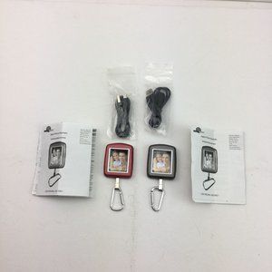 Digital Decor Picture Keychain Frame Red Silver User Manual Cord